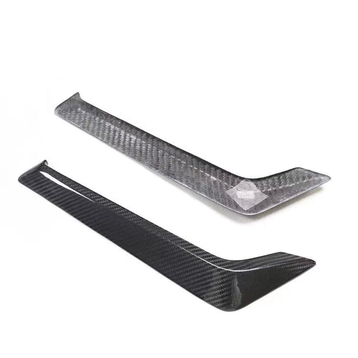Side Fender Air Vent protector Kit For Infiniti Q60 Q60S 2015-2022 2019  Black Carbon Fiber