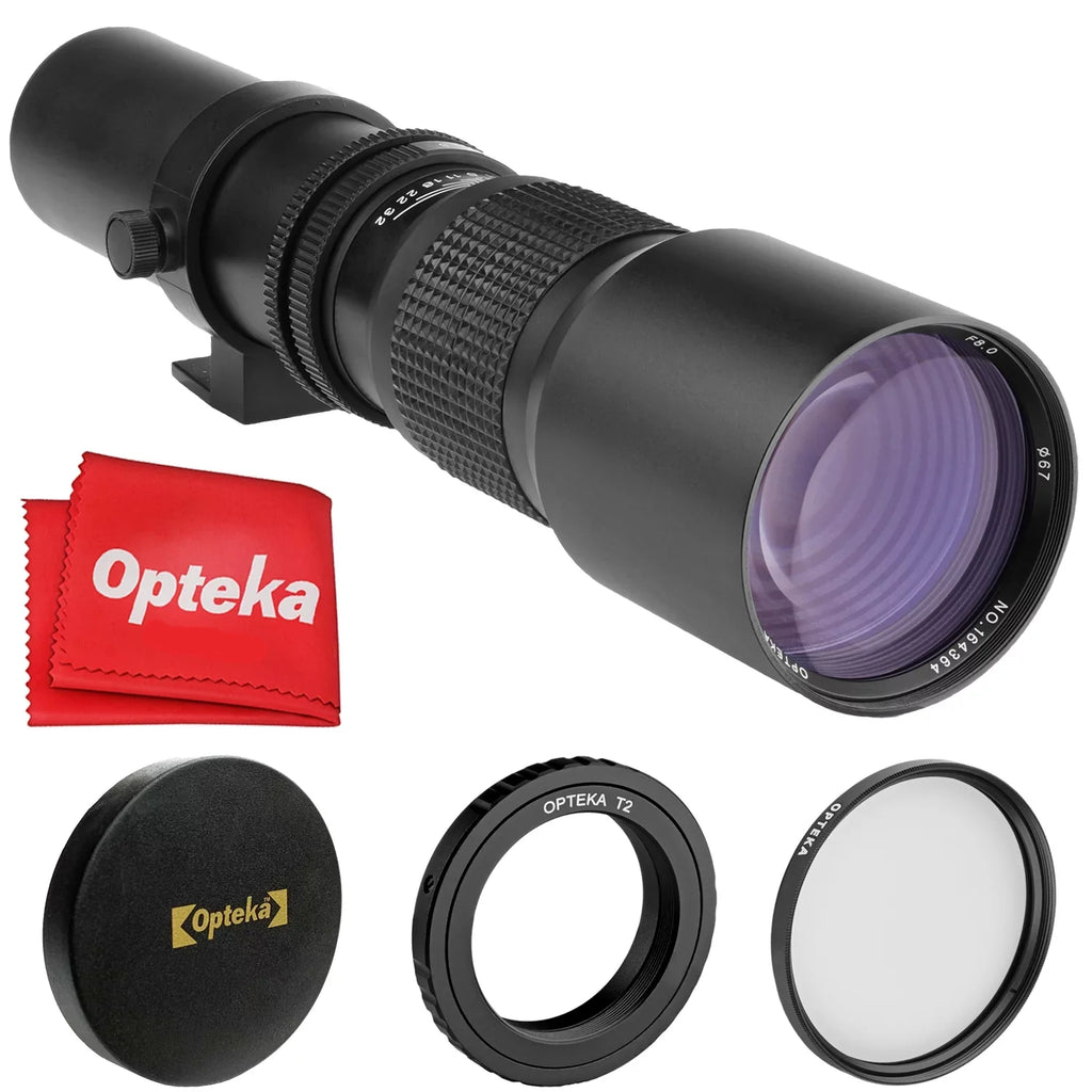 Opteka 500mm f/8 Telephoto Lens for  EOS M M50 M100 M5 M6 M2 M3