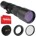 Opteka 500mm f/8 Telephoto Lens for  EOS M M50 M100 M5 M6 M2 M3