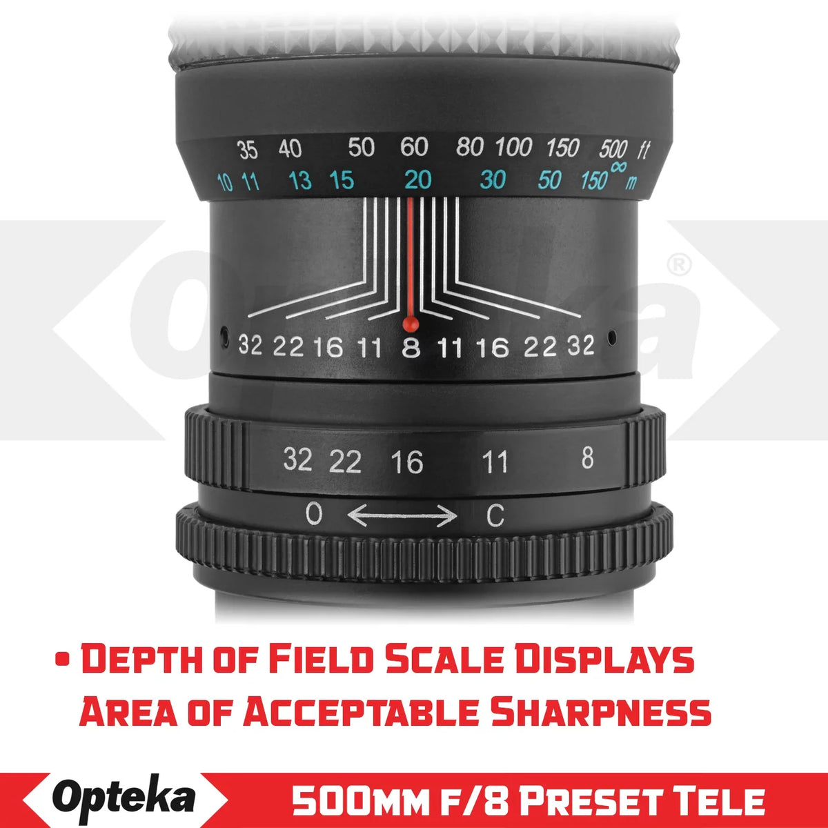 Opteka 500mm f/8 Telephoto Lens for  EOS M M50 M100 M5 M6 M2 M3
