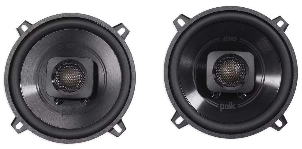 (2) Polk Audio DB522 5.25" 600w Car Audio Marine/ATV/Motorcycle/ship Speakers Bundle with (2) Rockville RPB1 10 Watt