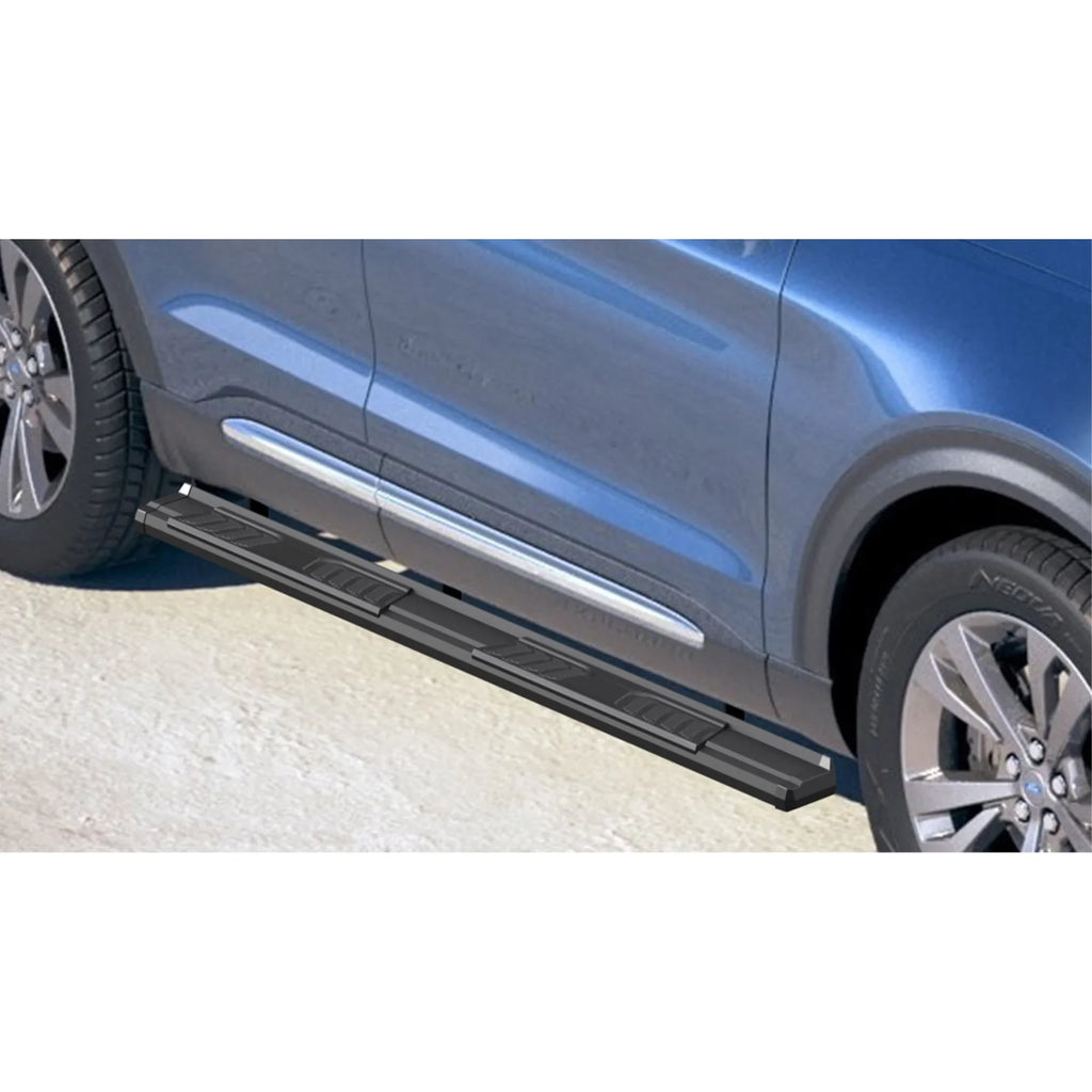 2020-2022  Explorer 4-Door SUV Carbon Steel + PE Step Area Black Finish OE Style Side Step Running Board-S Series