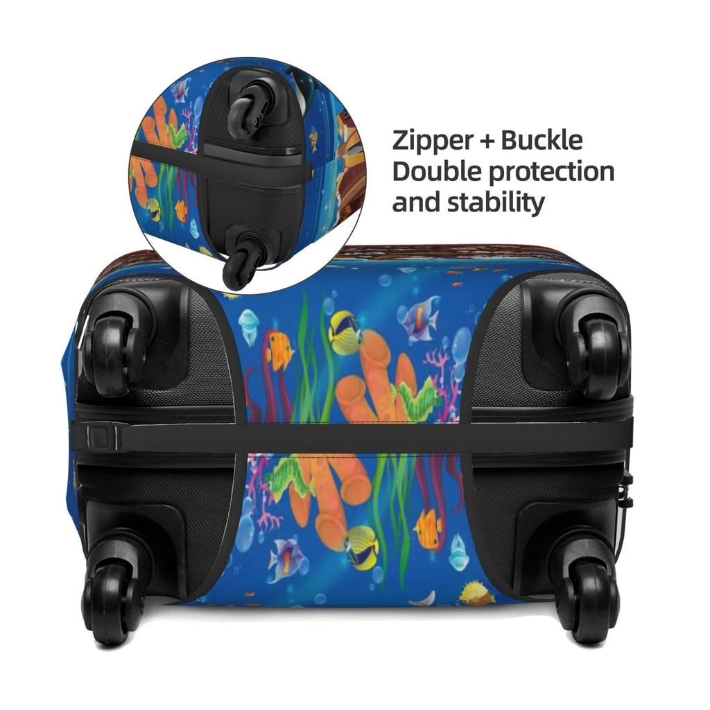 Junzan Animals On Noah'S Ark2 Print Washable Luggage wrap - Fashion Suitcase Protector Fits 18-32 Inch Luggage