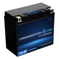 Chrome Battery Now Ytx20l-bs (20l-bs 12 Volt,18 Ah, 270 Cca) Intelligent Wireless Smartphone Connectivity AGM Battery for Personal Watercraft - Brp (sea-doo) 1500 All Models Years (1988 - 1993)