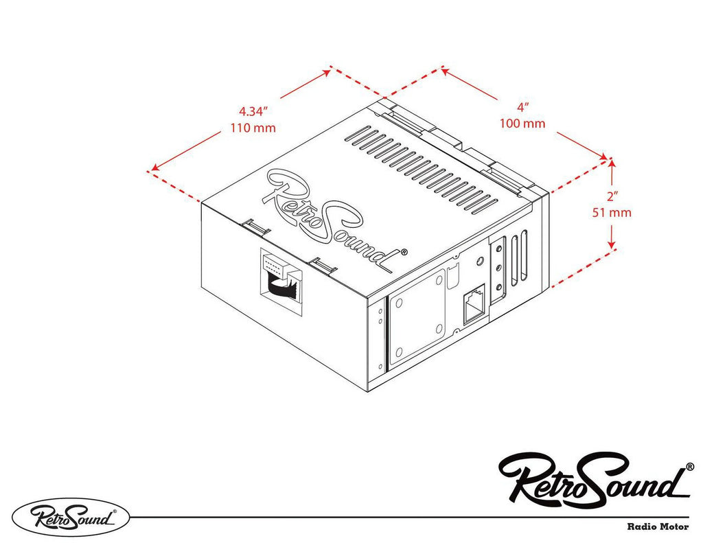 RetroRadio appropriate with 1977-79  Ranchero Features Include Bluetooth, AUX, AM/FM LACB-M1-121-55P-75PF4