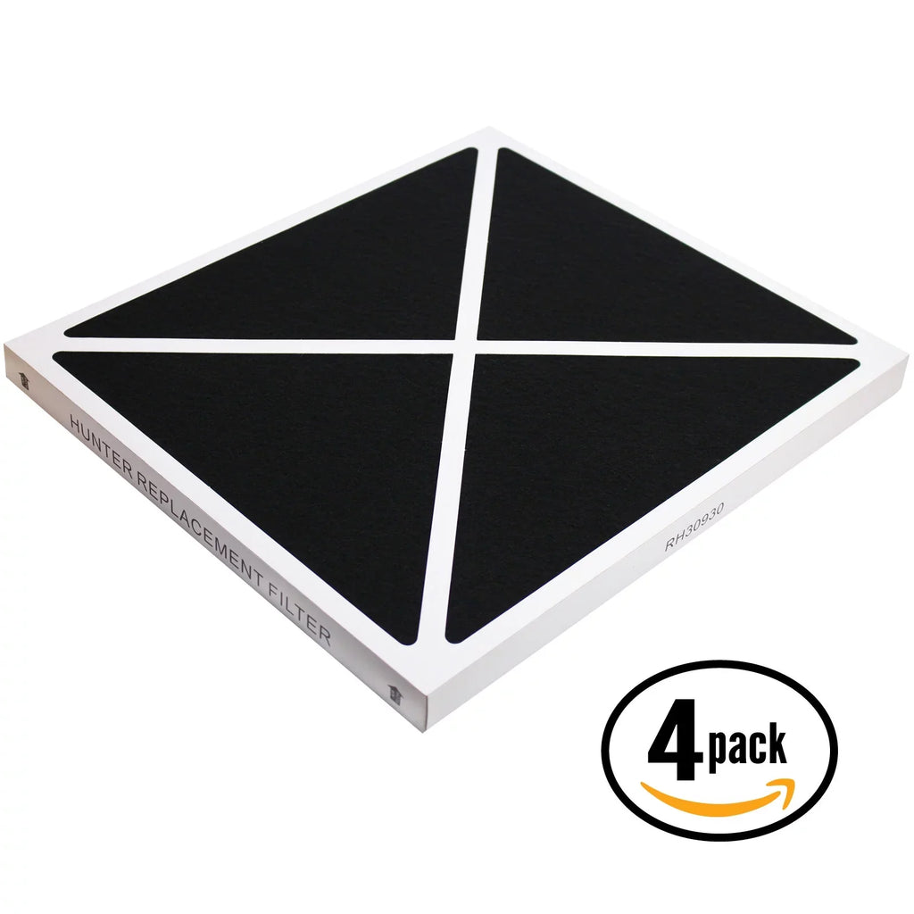 4-Pack Replacement Hunter 30255 Air Purifier Filter - suitable Hunter 30930 Air Filter