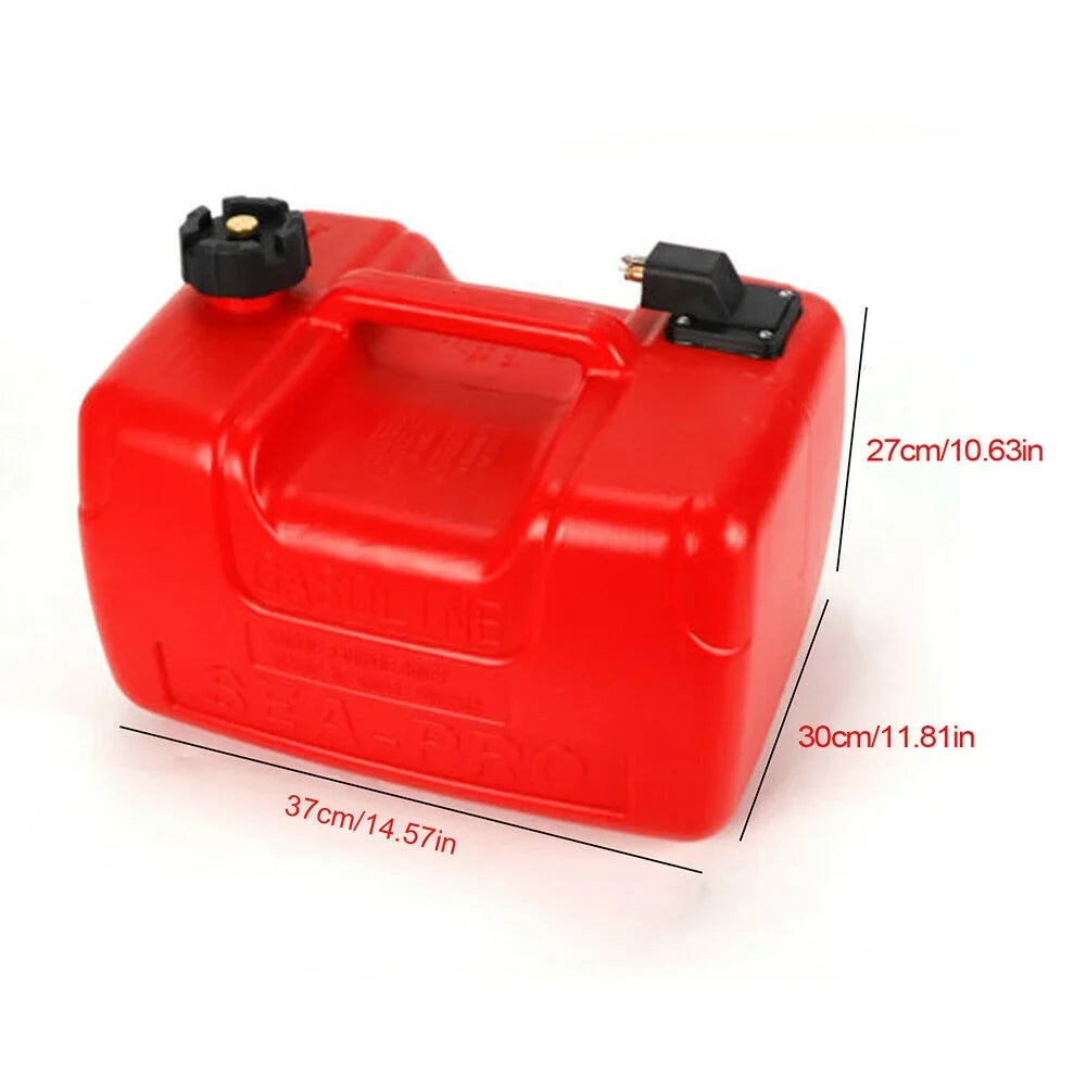 12L Plastic Oil Tank 3.2 Gallon Portable Outboard vessel Marine Fuel Gas Tank（no Tubing and Connector）