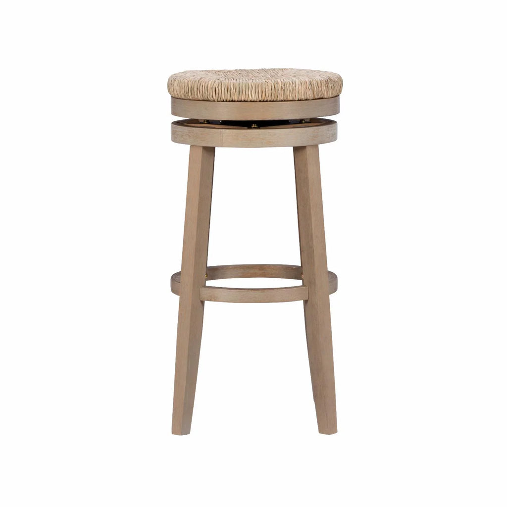 Swivel Bar Stool - Natural with Natural Rush. Powell Morgan 31 in