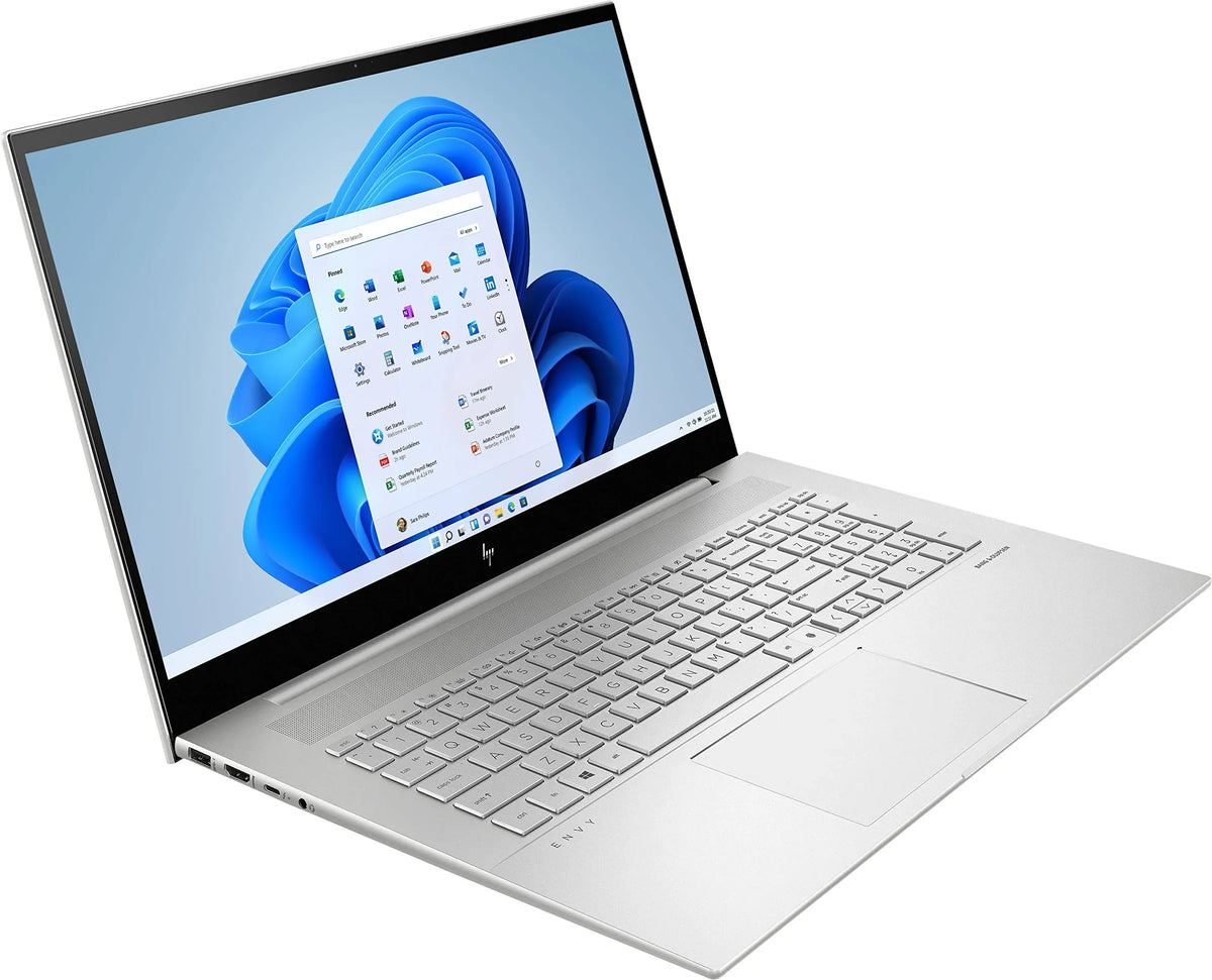 2022  Envy Laptop 17.3" FHD IPS Touchscreen 10-Core 12th  i7-1255U Iris Xe Graphics 24GB DDR4 1TB SSD Thunderbolt 4 Wi-Fi 6E Backlit Keyboard w/ FP Reader Windows 11 w/ RATZK 32GB USB