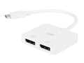 Monoprice USB-C to Dual 4K DisplayPort Adapter (Dual 4K@60Hz) matching with Thunderbolt 3 Devices with Windows and MacOS
