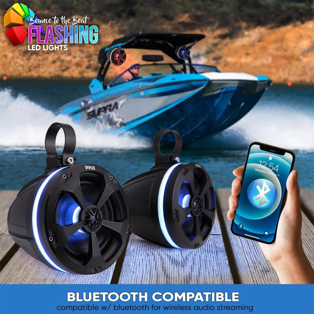 Pyle 5.25 In 1,000 Watt 2 Channel Waterproof Off Road craft and ATV Speakers