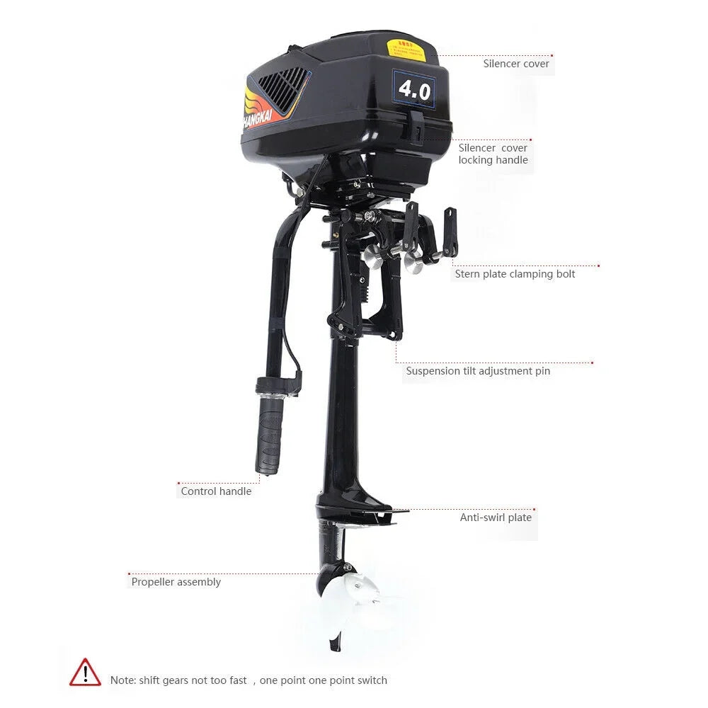 48V 1000W Electric Outboard Trolling Motor Outboard Motor Fishing vessel Engine Short Shaft