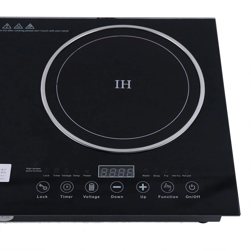 ANQIDI Portable Dual Cooktop 1200W Cooker+1400W Ceramic Cooker Countertop Burner Digital Touch Sensor Stove