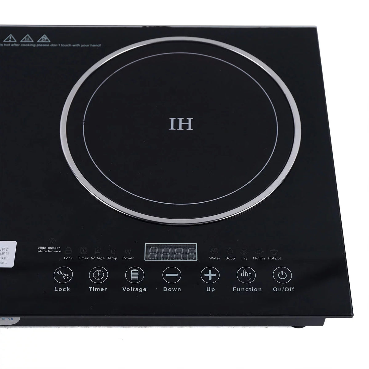 ANQIDI Portable Dual Cooktop 1200W Cooker+1400W Ceramic Cooker Countertop Burner Digital Touch Sensor Stove