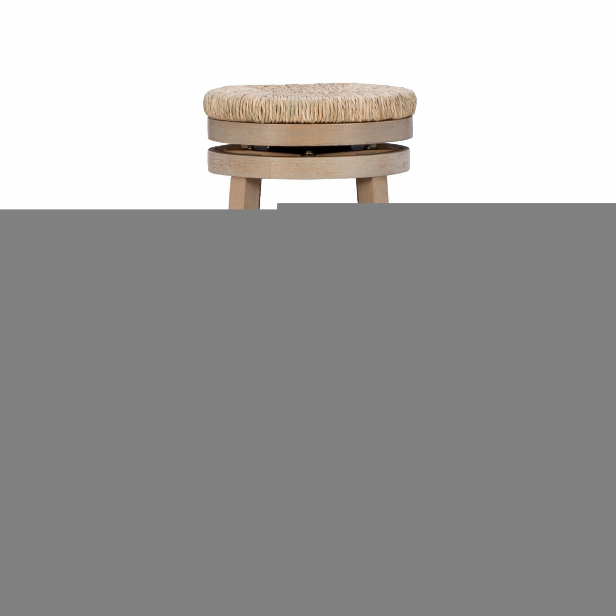 Swivel Bar Stool - Natural with Natural Rush. Powell Morgan 31 in