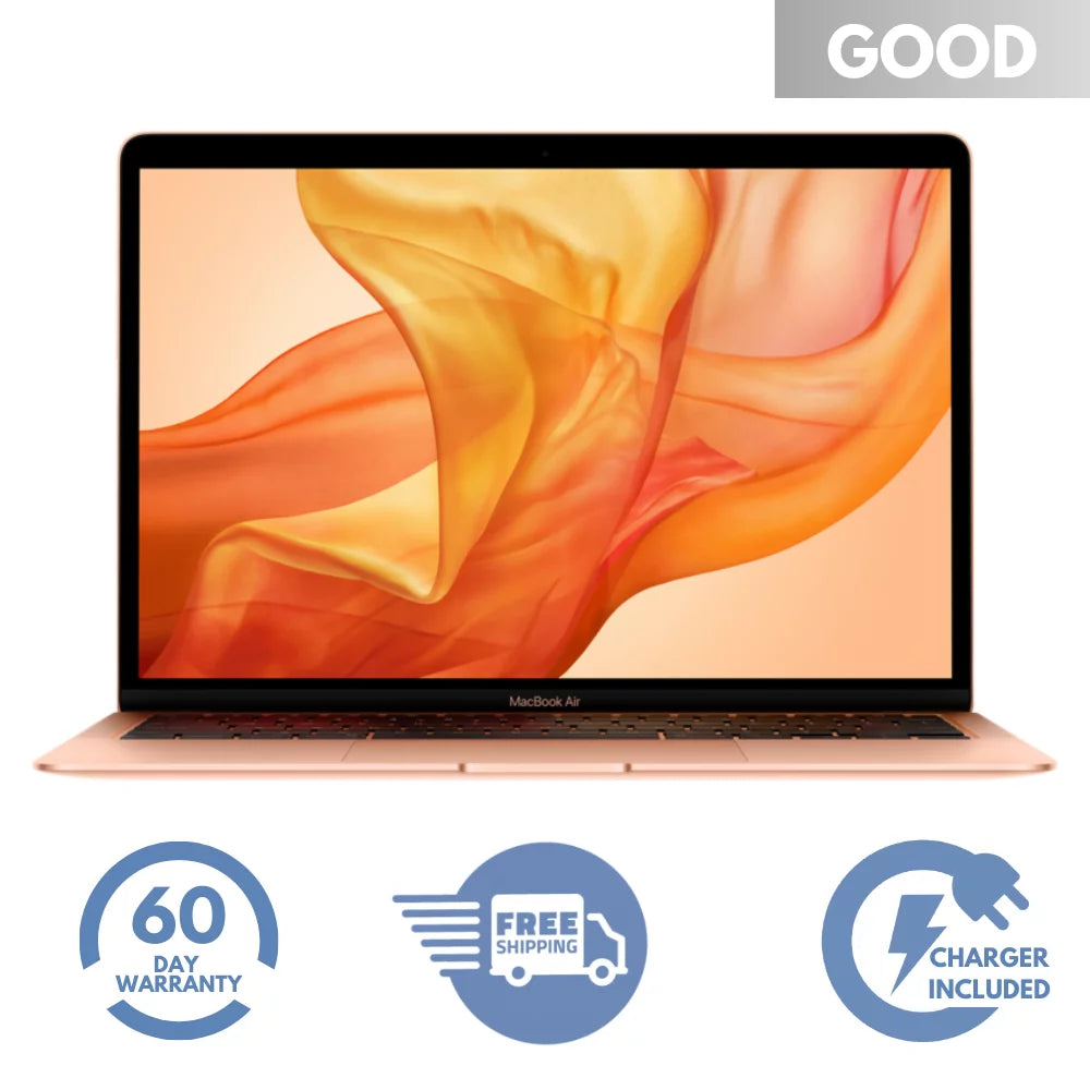 Pre-Owned  MacBook Air 13" 2018 Gold- i5 1.6GHz- 8GB RAM- 128GB SSD- Model Number MRE82LL/A (Fair)