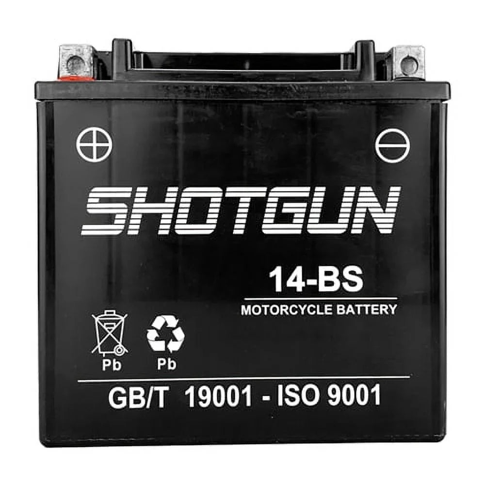 Shotgun YTX14-BS Replacement Powersports Battery For 2007 - 2007 Yamaha PZ50FX Phazer FX