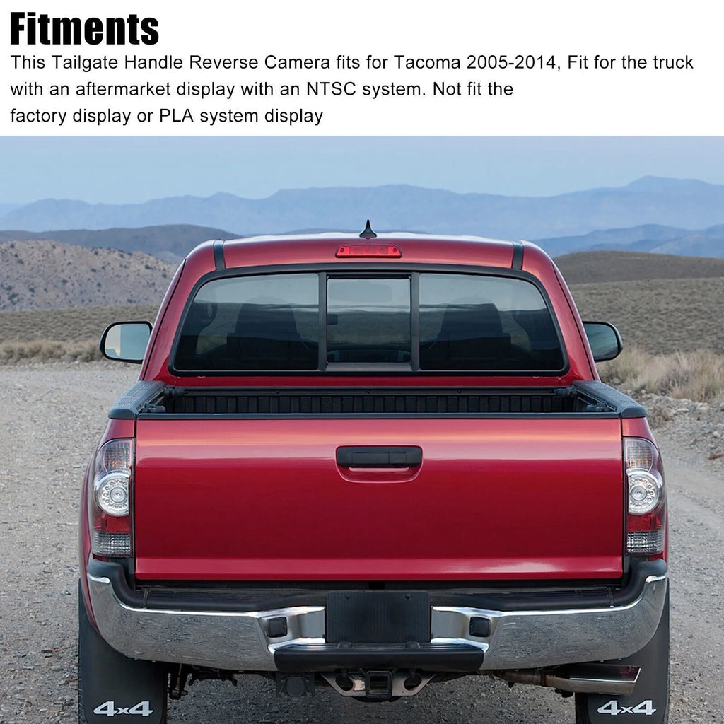 Xhy Backup Camera Tailgate Handle for  Tacoma 2004-2014 2006 2007 2008 09