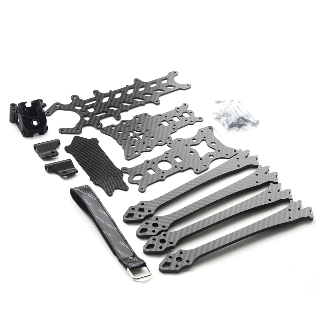 Aibecy Frame,Carbon Fiber Frame Kit 375mm Wheelbase 8 Inch Kit Wheelbase 375mm appropriate Huiop Inch Freestyle Drones Ideal Wheelbase 375mm Arm 5.0mm Suitable 375mm Arm 5.0mm