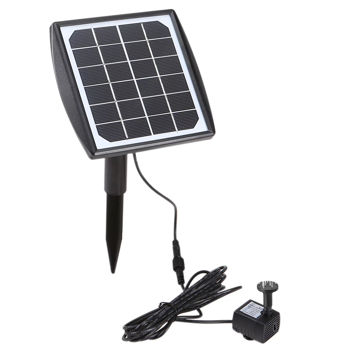 Lixada Solar Panel liquid Pump Fountain Pump Adjustable for DIY Birdbath Fish Tank Small Pond Patio Lawn Pool Garden