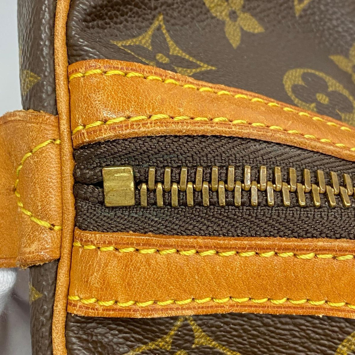 Pre-Owned Louis Vuitton Boston Bag Monogram Saxe Souple 35 M41626 Brown Men's Women's (Good)