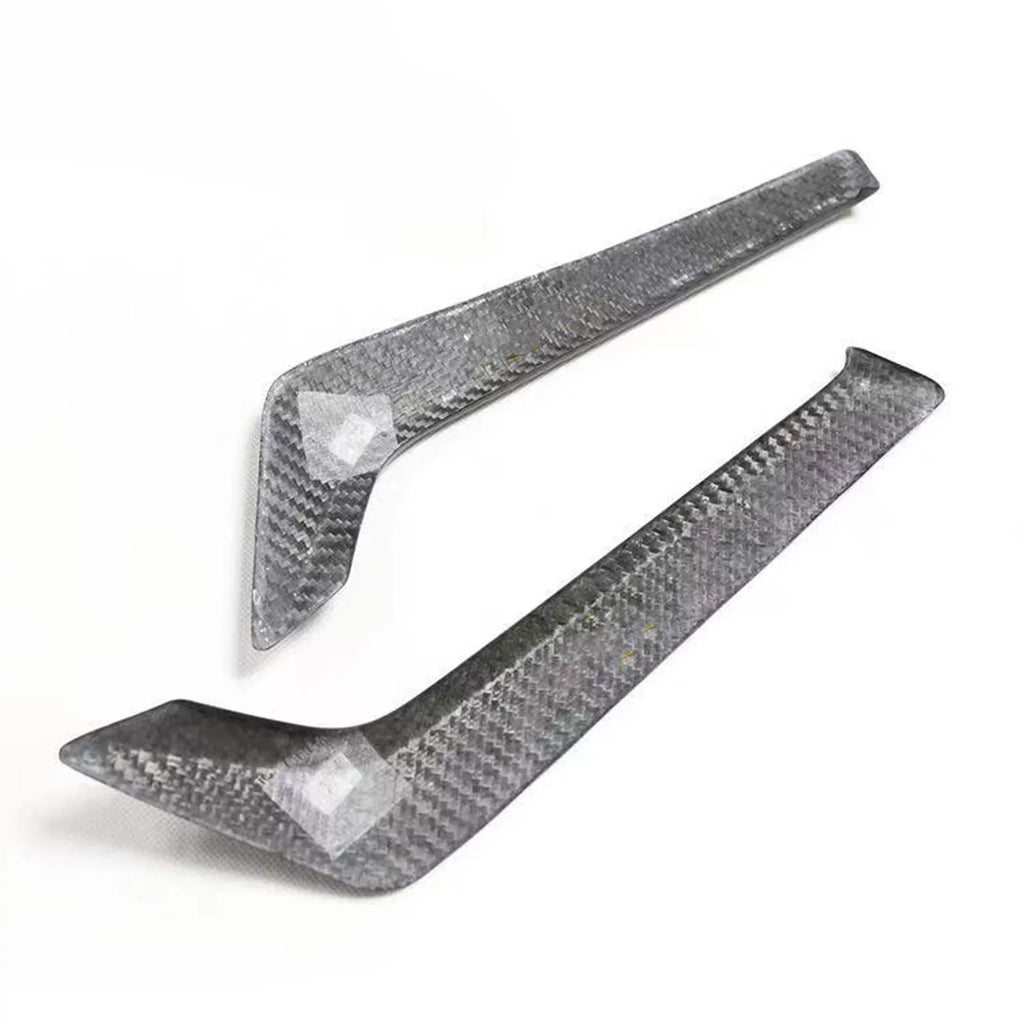 Side Fender Air Vent protector Kit For Infiniti Q60 Q60S 2015-2022 2019  Black Carbon Fiber