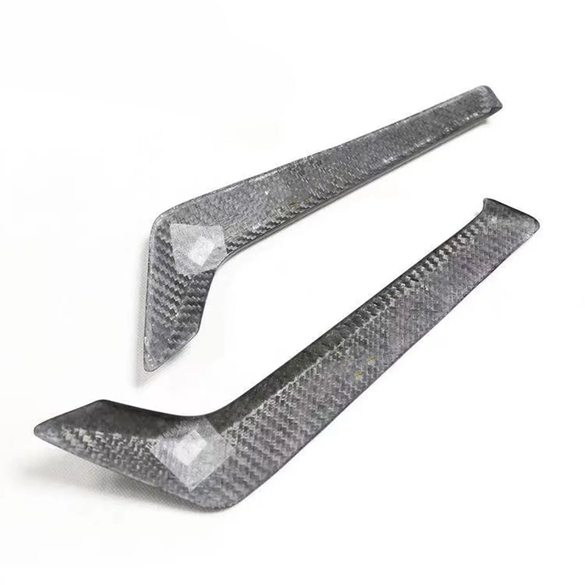 Side Fender Air Vent protector Kit For Infiniti Q60 Q60S 2015-2022 2019  Black Carbon Fiber
