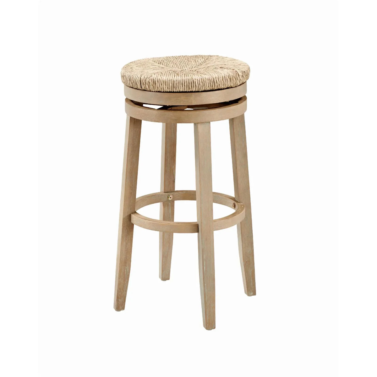 Swivel Bar Stool - Natural with Natural Rush. Powell Morgan 31 in