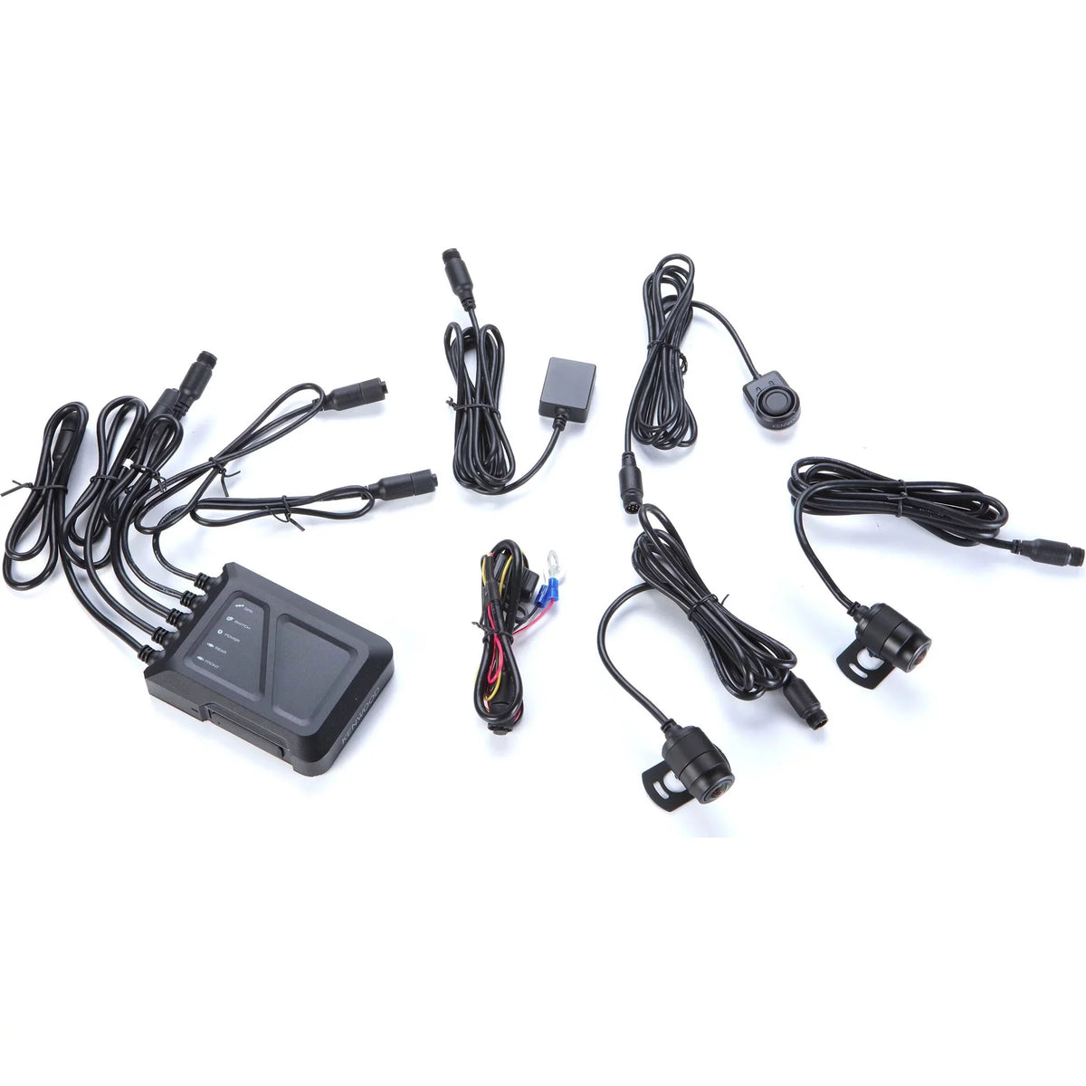 Kenwood STZ-RF200WD Motorsports HD Dash Cam with GPS and Rear-View Camera with a Kenwood STZ-RFCC300 9ft (3m) Extensional Cable