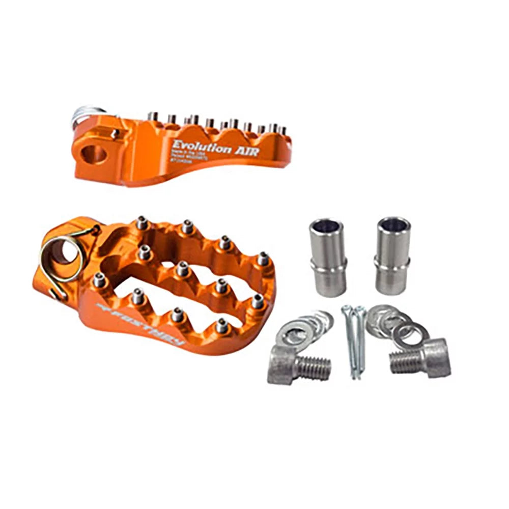 Fastway Evo Air Motorcycle Foot Pegs Kit Orange matching With Sherco 300 SCF 2017