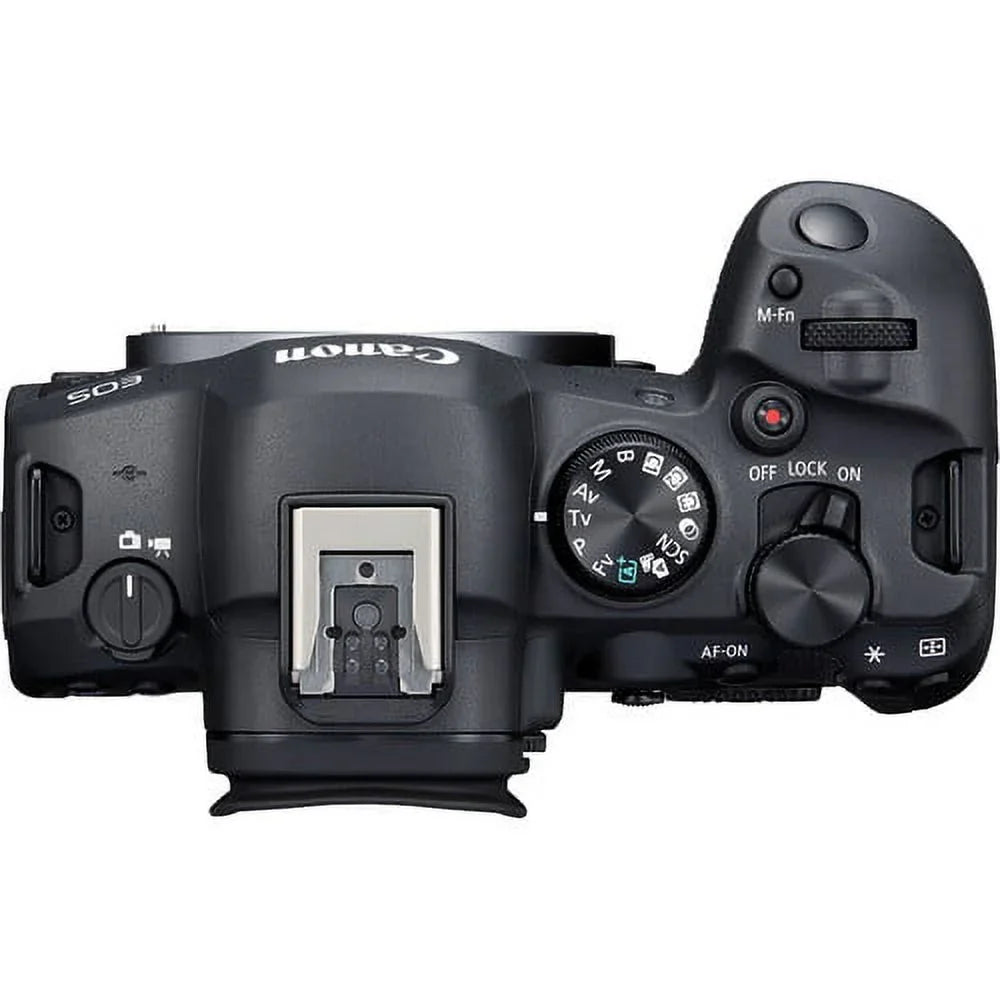 EOS R6 Mark II Mirrorless Camera (5666C002) +  RF 24-70mm Lens + 64GB Memory Card + Case + Corel Photo Software + 2 x LPE6 Battery + External Charger + Card Reader + More