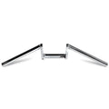 Krator Motorcycle Handlebar 1" Chrome Z-Bars Cruiser Bike matching with Yamaha Road Star Silverado XV Midnight