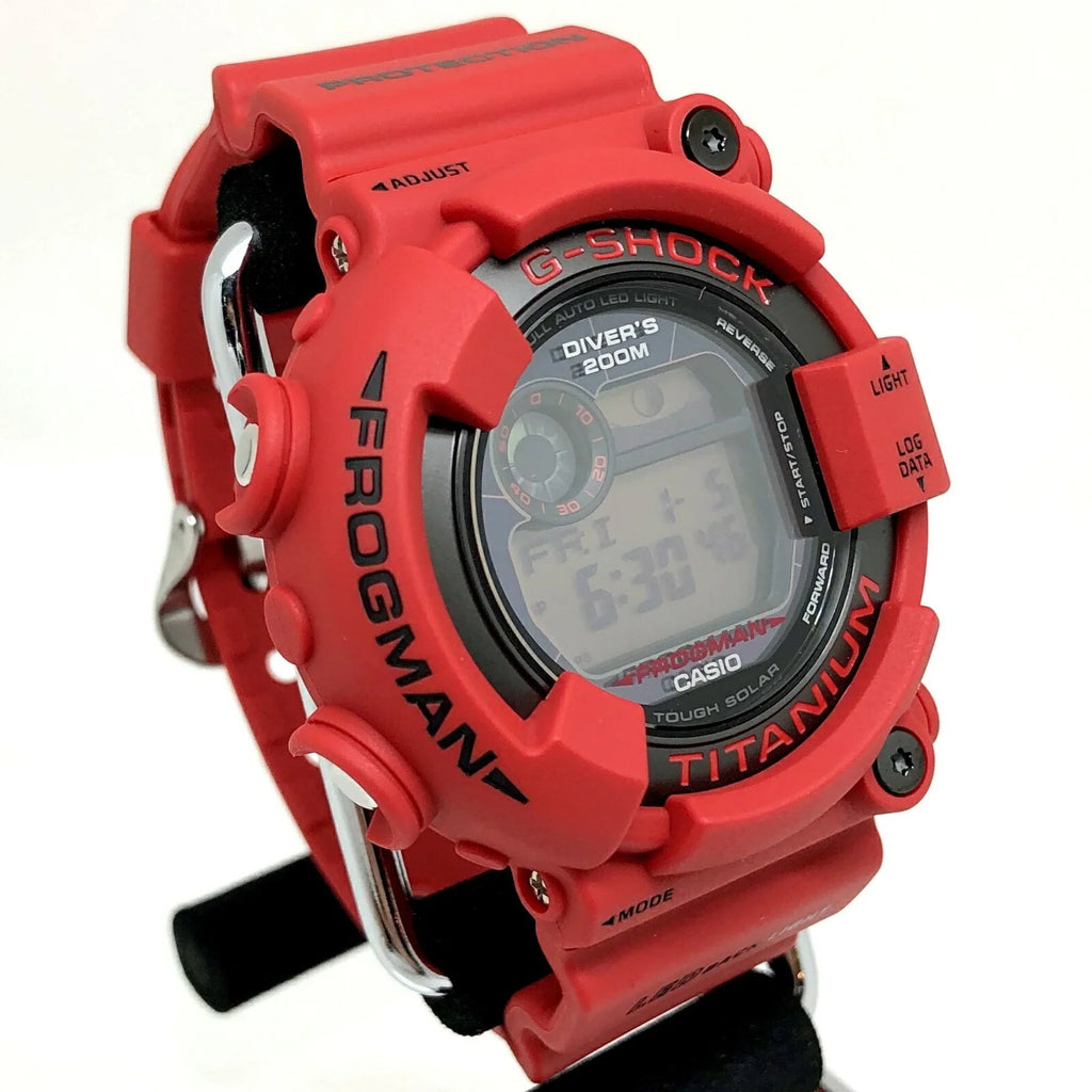 Pre-Owned CASIO Casio G-SHOCK Watch GW-8230NT-4JR FROGMAN 30th Anniversary Reprint Model Red Digital Tough Solar Men's ITWD1QAESCTM (Good)