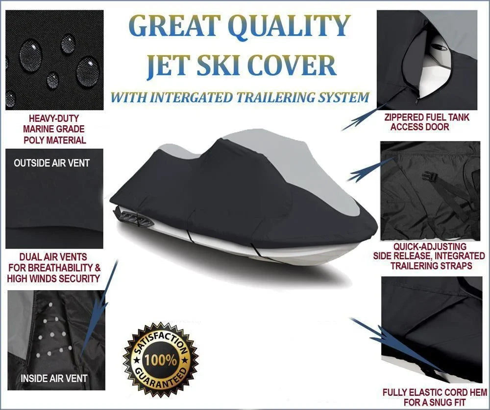 SUPER HEAVY-DUTY PWC 600D JET SKI wrap appropriate for Polaris SLX Pro 785 1997 1998 1999 1-2 Seater
