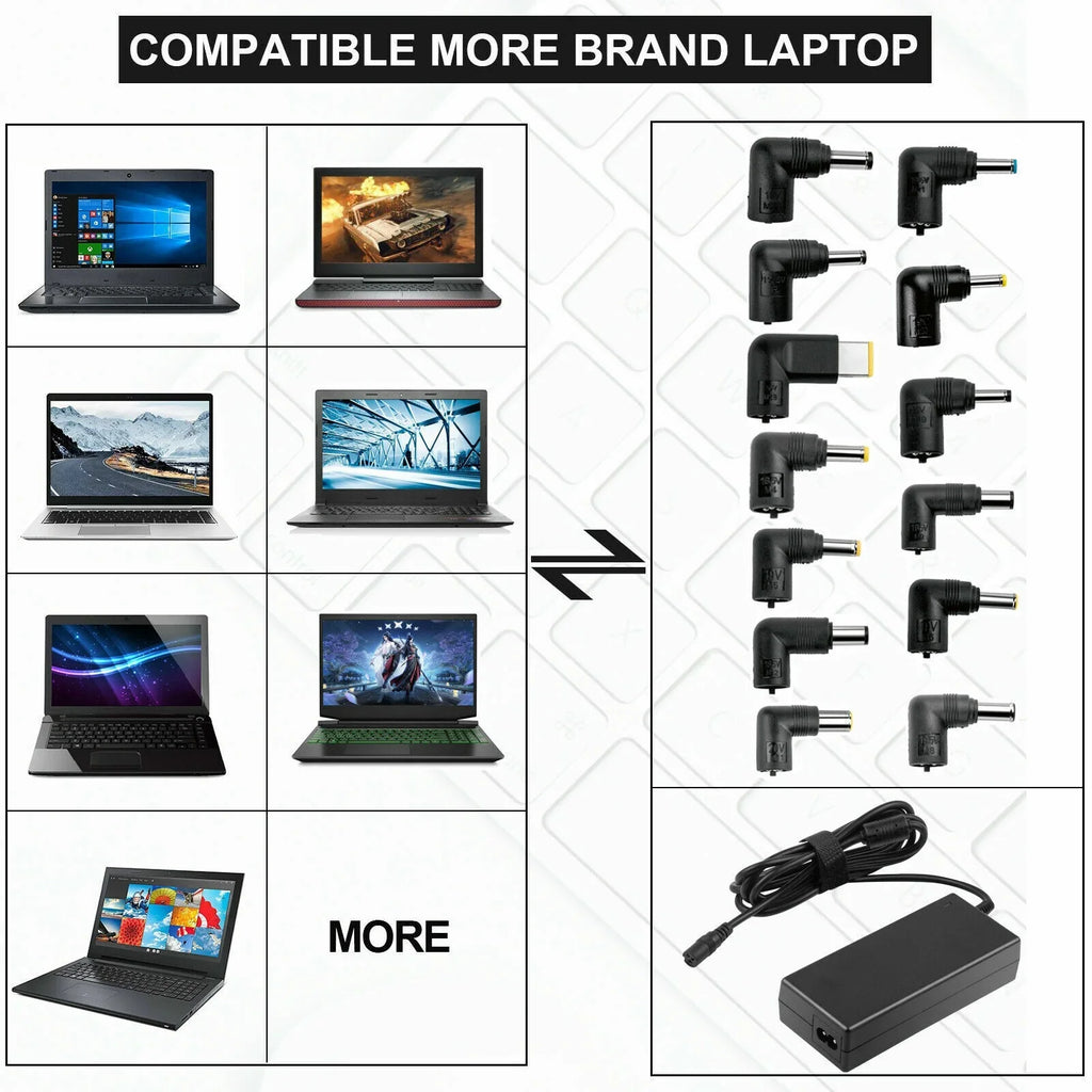 40W/45W/65W/90W AC Adapter Charger + 13 Tips For      Laptop