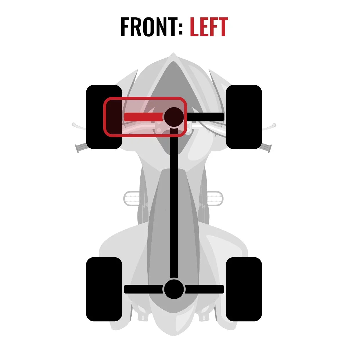 Sixity XT Front Left Axle appropriate with Can-Am Renegade 800 2013-2015 - EFI STD XXC 4X4