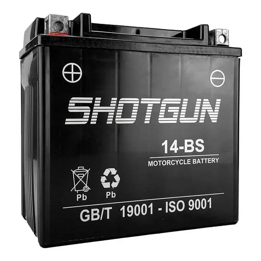Shotgun YTX14-BS Replacement Powersports Battery For 2007 - 2007 Yamaha PZ50FX Phazer FX