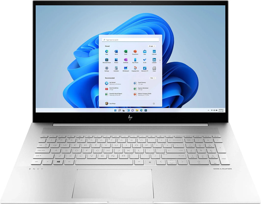 2022  Envy Laptop 17.3" FHD IPS Touchscreen 10-Core 12th  i7-1255U Iris Xe Graphics 24GB DDR4 1TB SSD Thunderbolt 4 Wi-Fi 6E Backlit Keyboard w/ FP Reader Windows 11 w/ RATZK 32GB USB