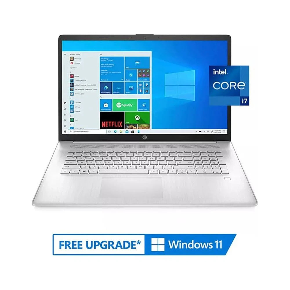 2021 17.3" FHD IPS Laptop Computer, 11th Generation  Core i7-1165G7, 32GB RAM, 1TB PCIe SSD, Backlit Keyboard,  Iris Xe Graphics, HD Webcam, HD Audio, Windows OS, Silver, 32GB USB Card