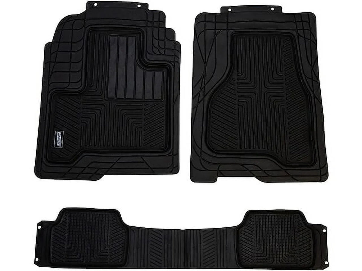 Floor Mat Set 3 Piece - suitable with 2008 - 2019 Nissan Rogue 2009 2010 2011 2012 2013 2014 2015 2016 2017 2018