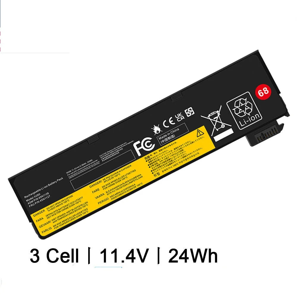 68+  Battery for  ThinkPad X250