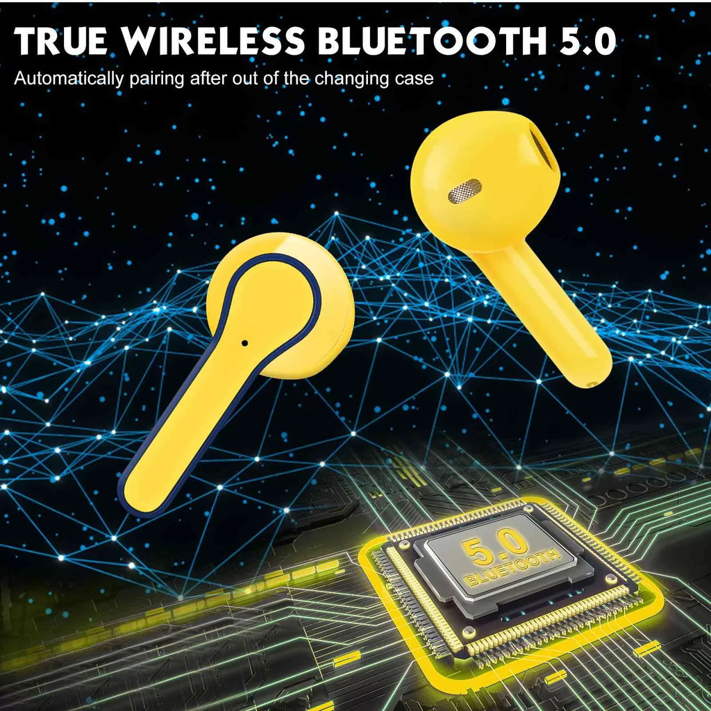 Urbanx Q350 Wireless Earbuds In Ear Bluetooth Headphones For Amazon Kindle Fire Hd With Microphone & Digital Display Ipx7 Waterproof Deep Bass Bluetooth Earbuds For  Redmi Note 10T 5G