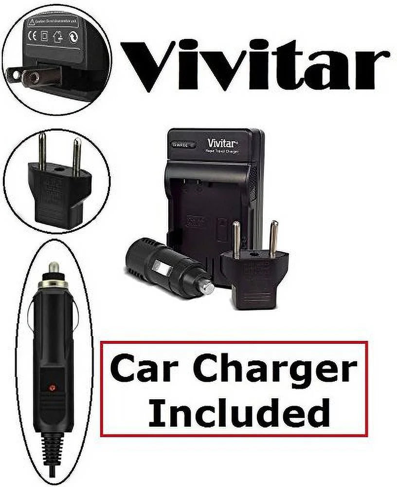 Super Hi Vivitar 2-Pc 2300 mAh EN-EL14a Li-Ion Battery & Charger For  D3400
