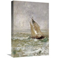 Global Gallery  A Sailing vessel in a Choppy Sea Art Print - Mose Bianchi