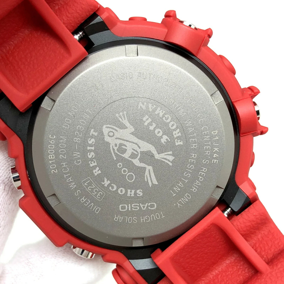 Pre-Owned CASIO Casio G-SHOCK Watch GW-8230NT-4JR FROGMAN 30th Anniversary Reprint Model Red Digital Tough Solar Men's ITWD1QAESCTM (Good)