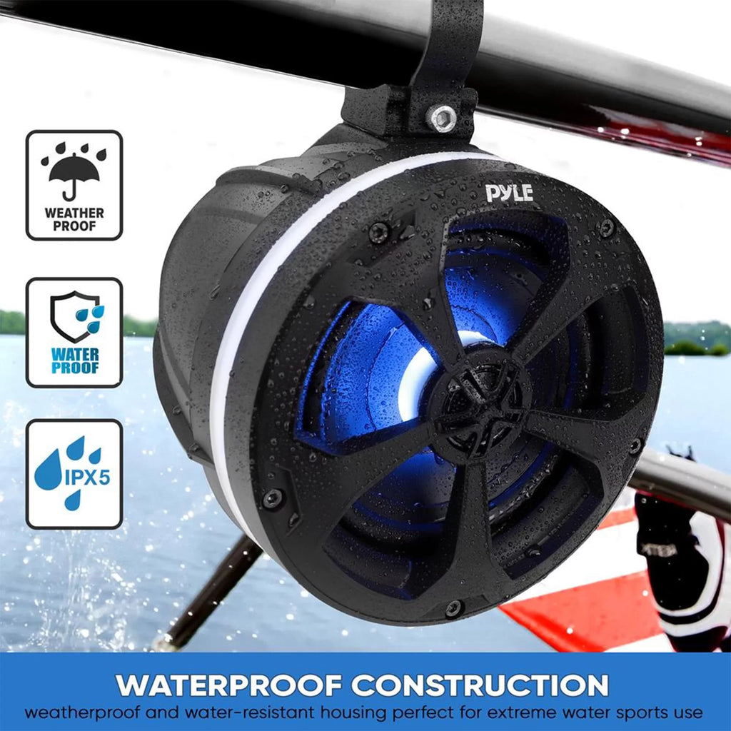 Pyle 5.25 In 1,000 Watt 2 Channel Waterproof Off Road craft and ATV Speakers