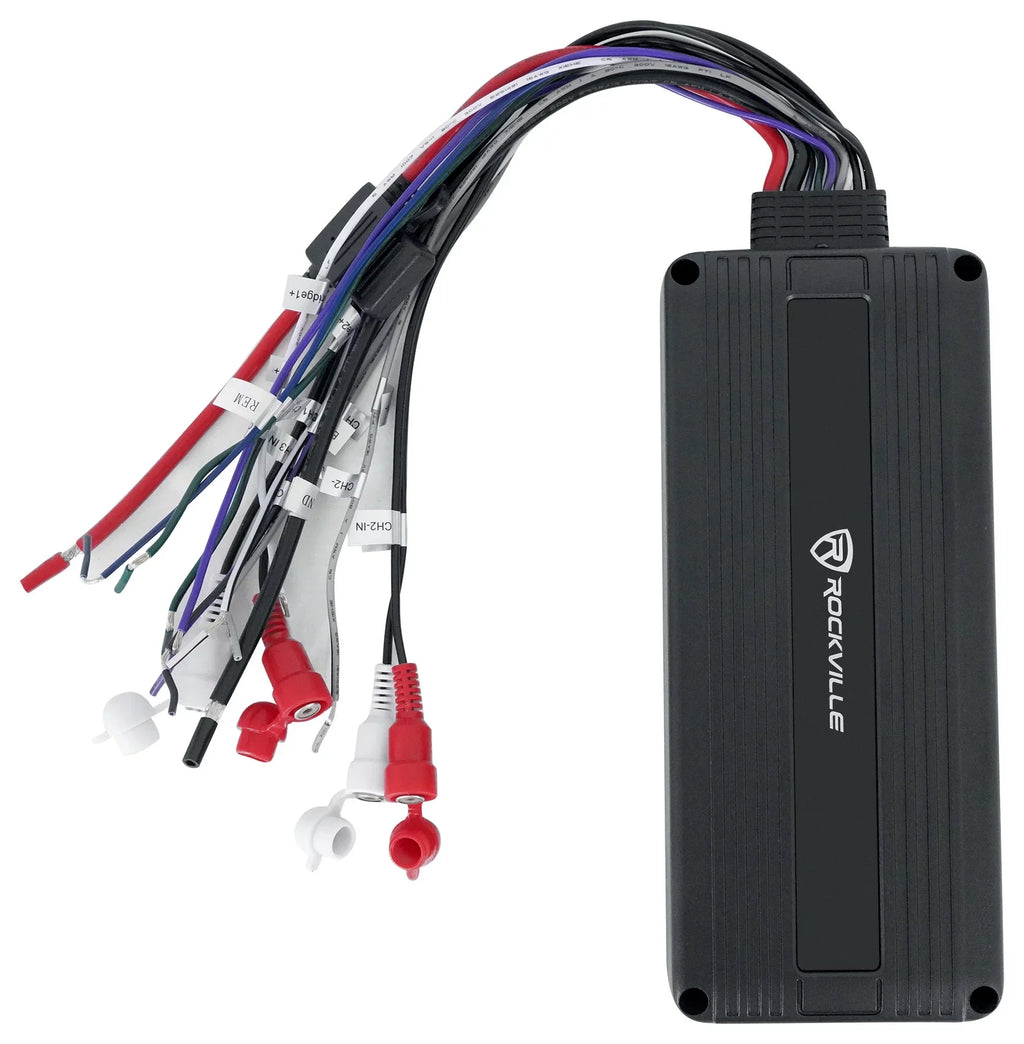(2) Memphis Audio GEN65FE Pods+LED Tower Speakers+Amp For 2016+ Polaris General