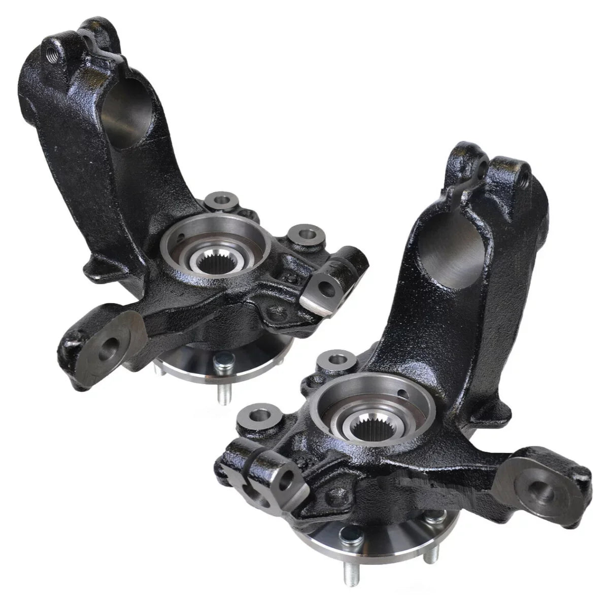 AutoShack Front Steering Knuckles and Wheel Bearing Hub Assembly 5 Lugs with ABS Set of 2 Driver and Passenger Side Replacement for 2012 2013 2014 2015 2016 2017 2018  Focus 2.0L FWD