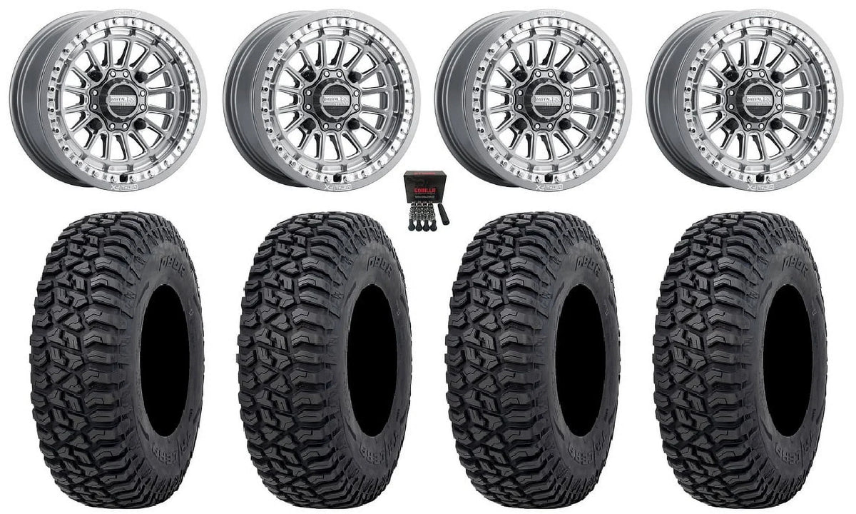 MetalFX Delta Bdlk CC 15" Wheels Gm 32" Tricera Tires Polaris RZR XP 1000 / PRO XP / Ranger XP 900/1000