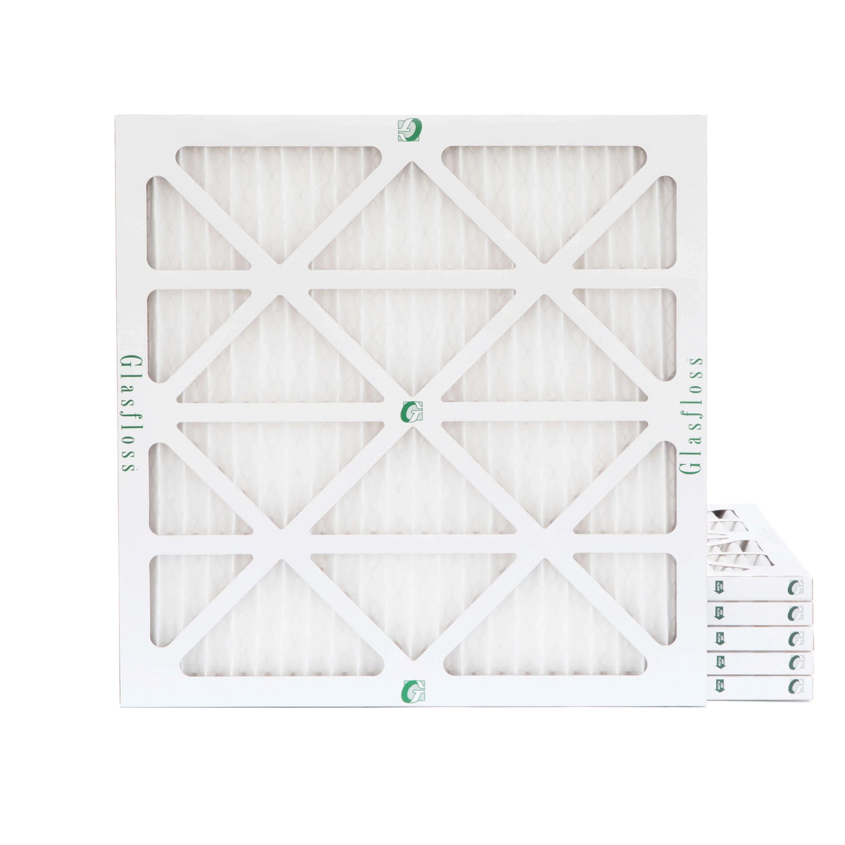 Actual Size: 11-1/2 x 11-1/2 x 7/8. 6 Pack of 12x12x1 MERV 13 Pleated Air Filters by Glasfloss